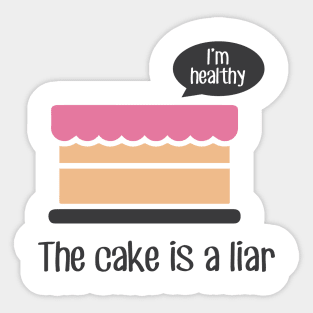 Cake is a Liar Sticker